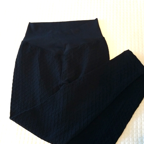 Boom Booty leggings, black honeycomb pattern, Size L - Picture 6 of 8